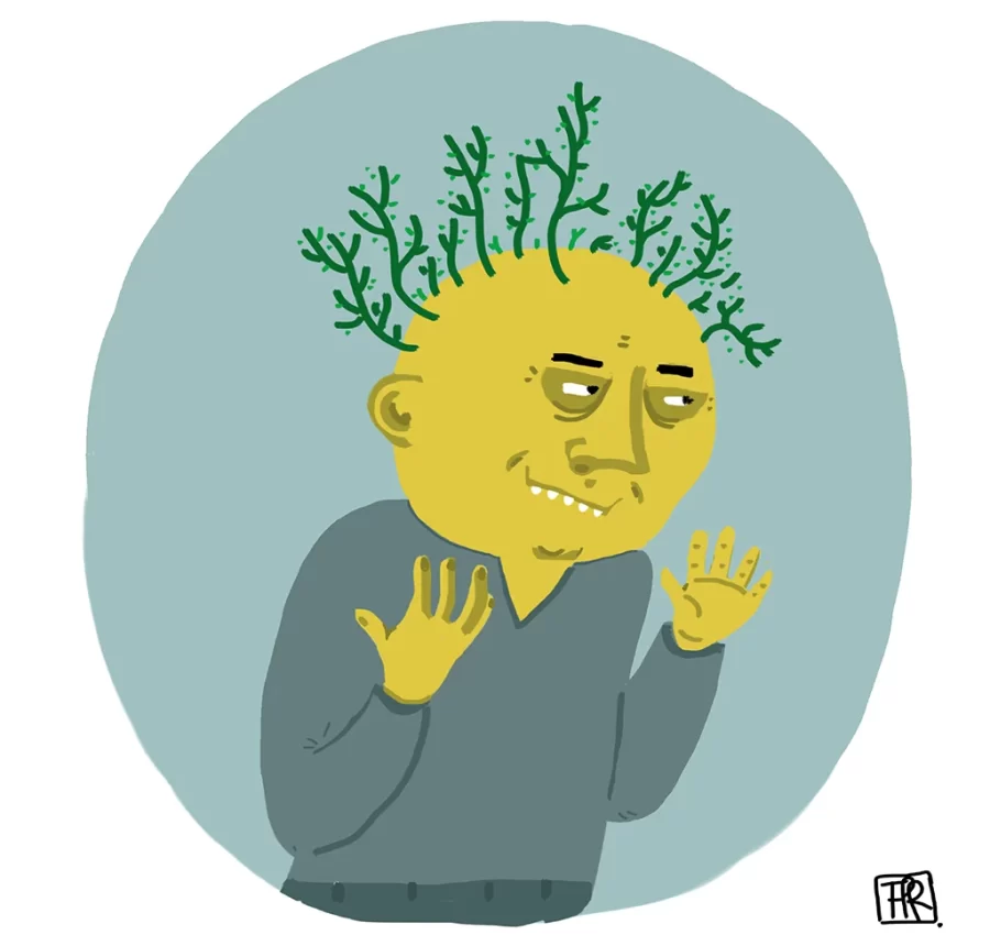 Crônica "Redes", publicada no Rascunho em 09/11/2023. Ilustração: FP Rodrigues. https://rascunho.com.br/cronistas/carolina-vigna/redes/