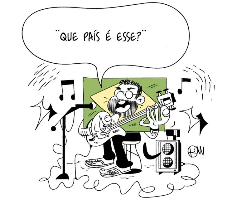 Crônica "É preciso estar atento e forte", publicada em 25/09/2025 no Jornal Rascunho. Ilustração: Kleverson Mariano. Disponível em: https://rascunho.com.br/cronistas/carolina-vigna/e-preciso-estar-atento-e-forte/