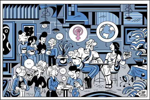 Crônica "Os bem cagados", publicada em 11/12/2025 no Jornal Rascunho. Ilustração: Kleverson Mariano. Disponível em: https://rascunho.com.br/cronistas/carolina-vigna/os-bem-cagados/